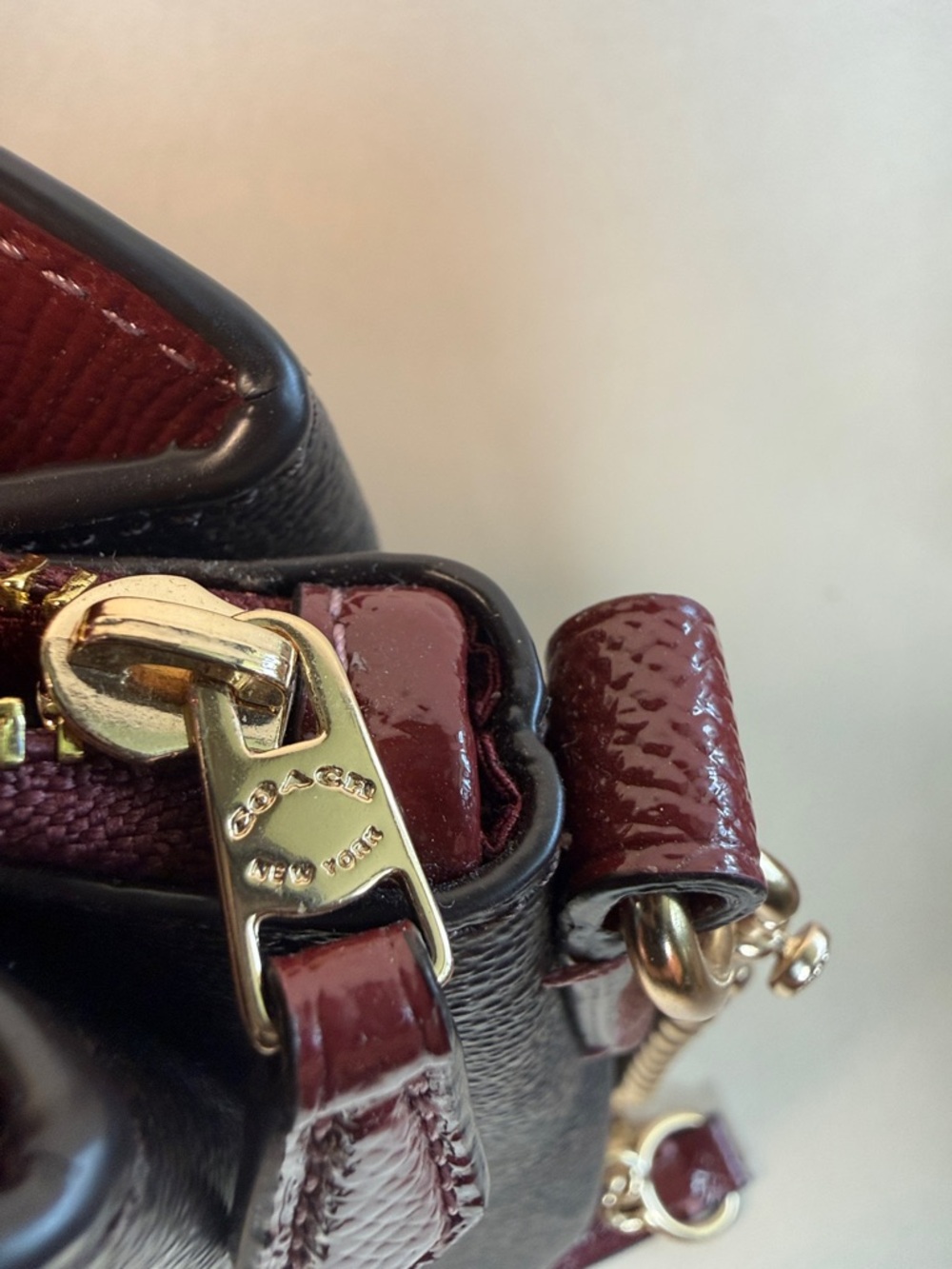 Coach Sage Carryall Signature Brown Wine - Picture 10 of 11